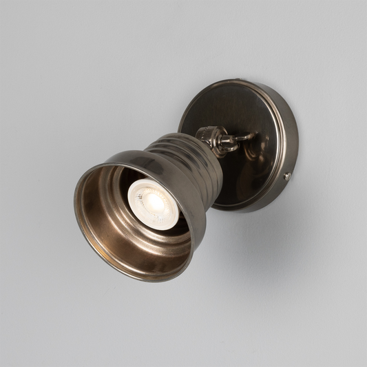 Sucre Adjustable Industrial Brass Spotlight 11.5cm IP20