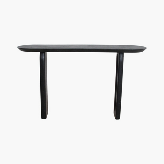 Bullnose Console Table Black