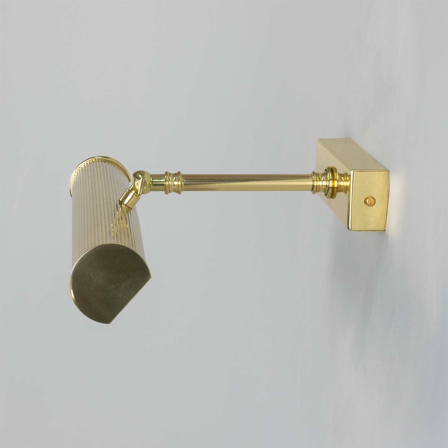 Cambridge Adjustable Reeded Brass Picture Light 35.5cm IP20