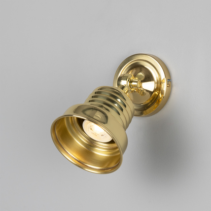 Sucre Adjustable Industrial Brass Spotlight 11.5cm IP20