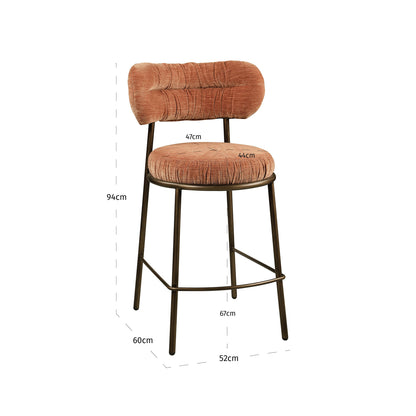 Counter Stool Encanto Be Straight Mocha Mousse