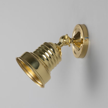 Sucre Adjustable Industrial Brass Spotlight 11.5cm IP20