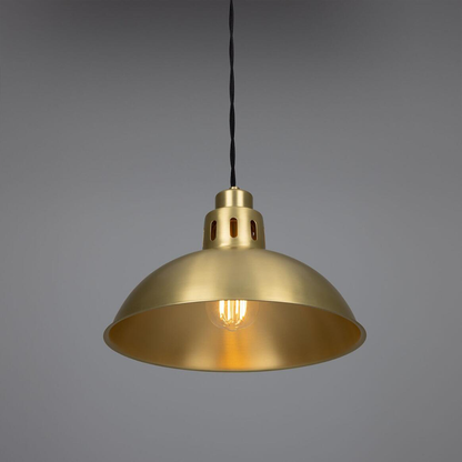 Paris Industrial Brass Pendant Light 30cm IP20