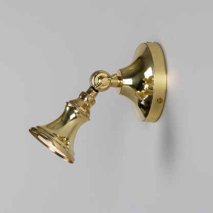 Accra Traditional Small Brass Spotlight 8cm IP20