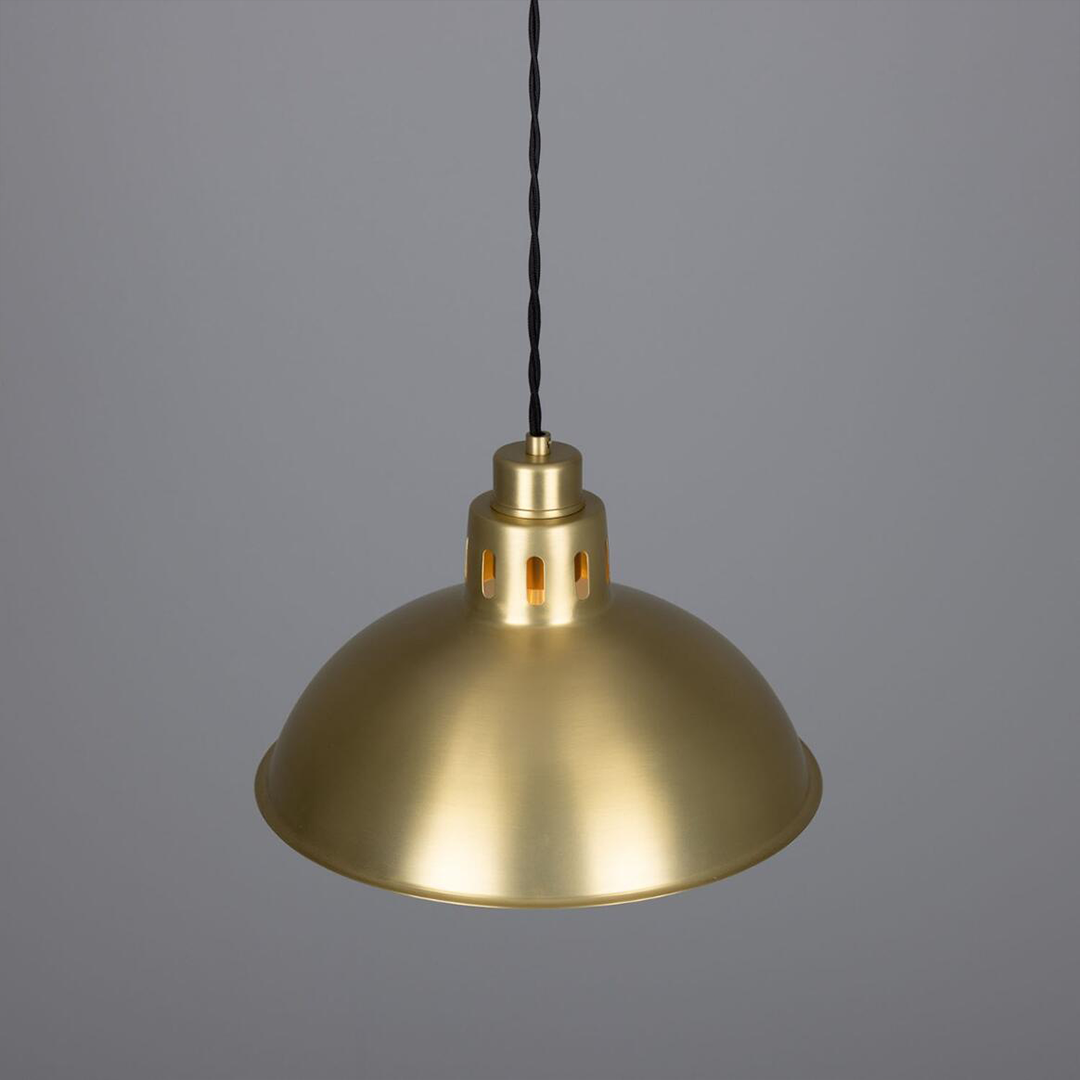 Paris Industrial Brass Pendant Light 30cm IP20
