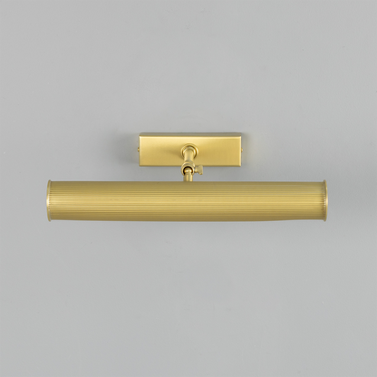 Cambridge Adjustable Reeded Brass Picture Light 35.5cm IP20