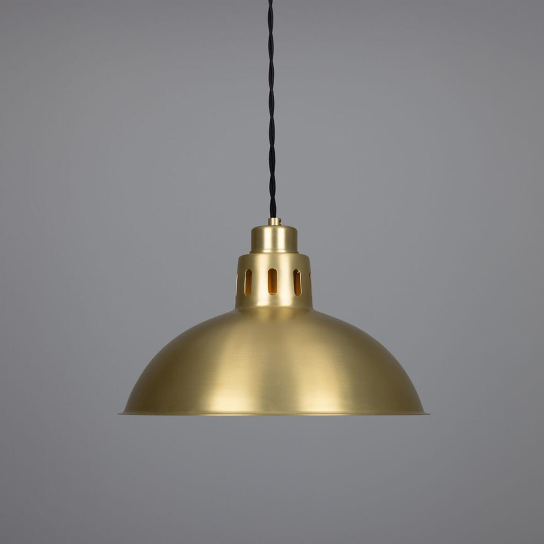Paris Industrial Brass Pendant Light 30cm IP20