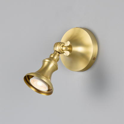 Accra Traditional Small Brass Spotlight 8cm IP20