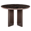 Round Dining table Almundi Chocolate Brown