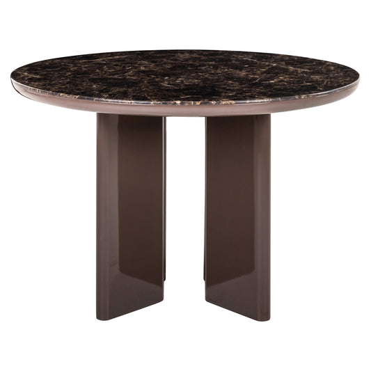 Round Dining table Almundi Chocolate Brown