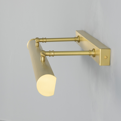 Cambridge Adjustable Reeded Brass Picture Light 60.5cm IP20