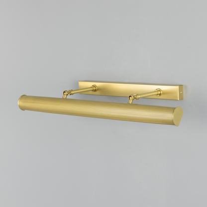 Cambridge Adjustable Reeded Brass Picture Light 60.5cm IP20