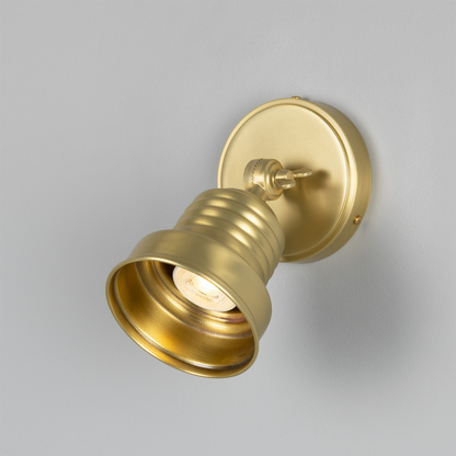 Sucre Adjustable Industrial Brass Spotlight 11.5cm IP20