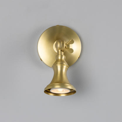 Accra Traditional Small Brass Spotlight 8cm IP20