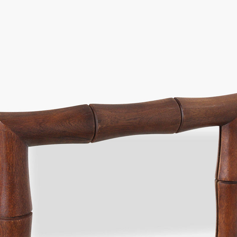 Faux Bamboo Mirror Brown