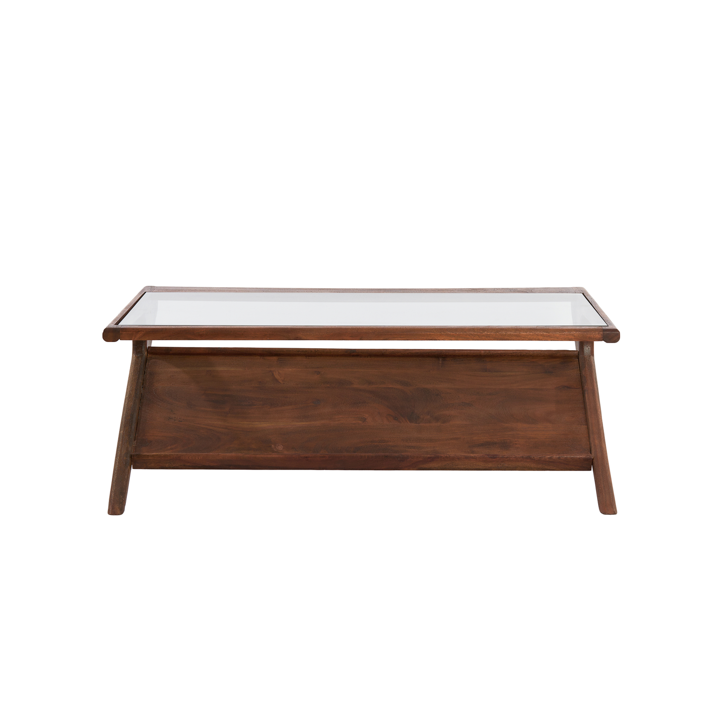 Yuki Acacia Wood & Glass Coffee Table