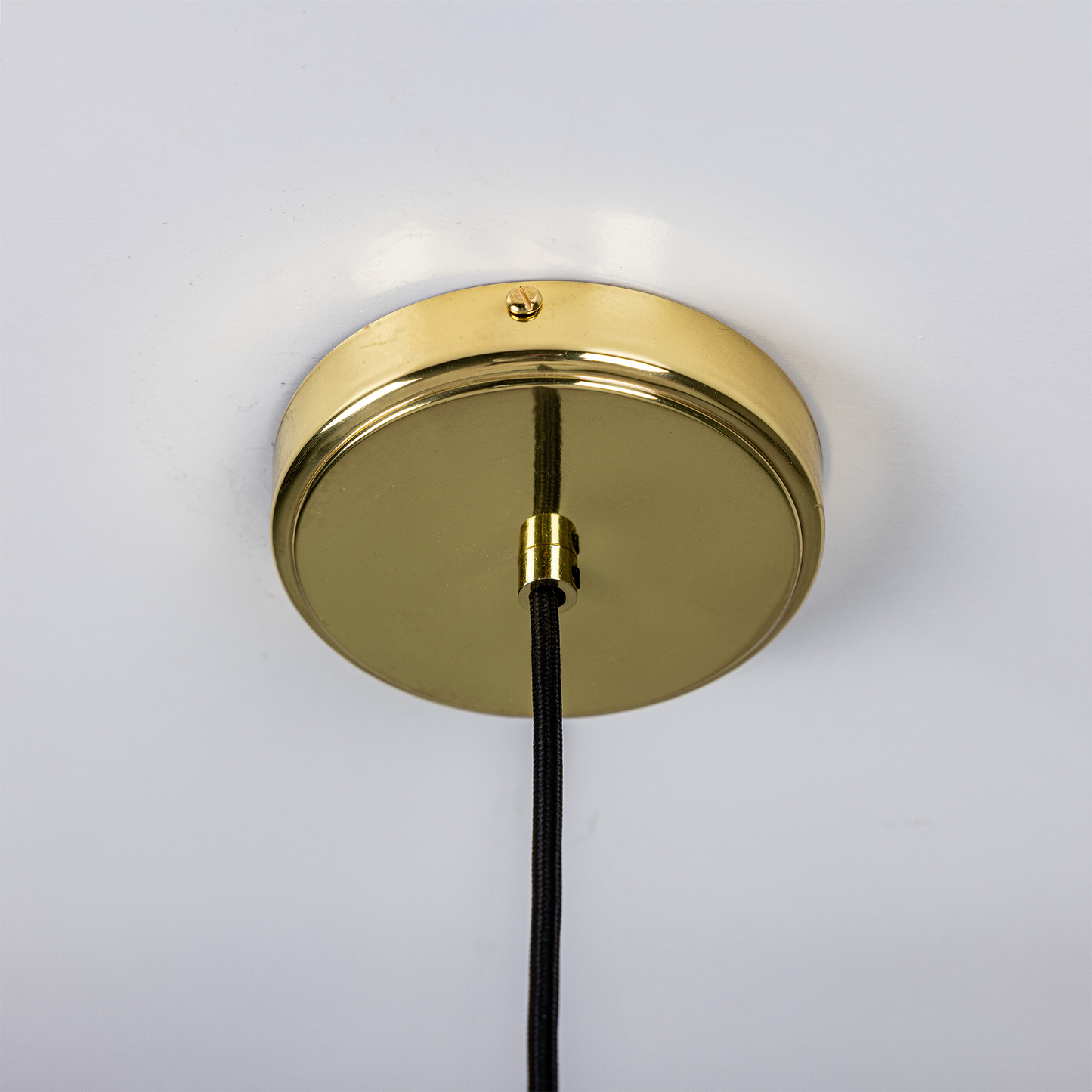 Kapok Organic Ceramic Pendant Light 27cm, Matte White Striped