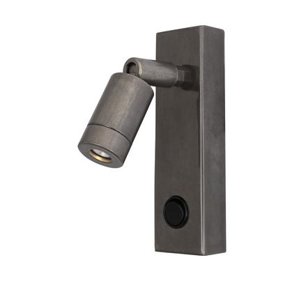 Sampio Adjustable Brass Wall Spotlight 14cm IP20
