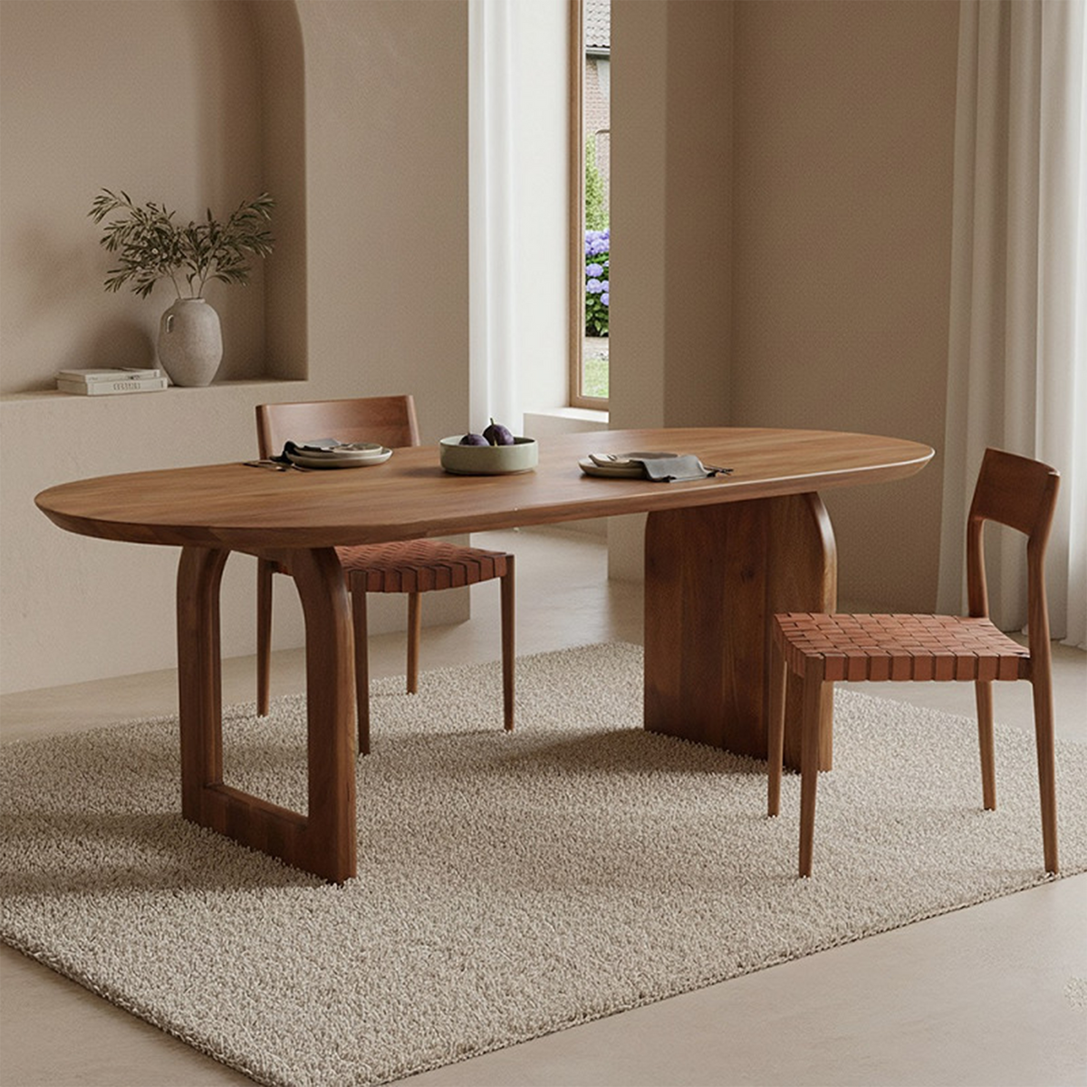 Bullnose Dining Table Mix Base