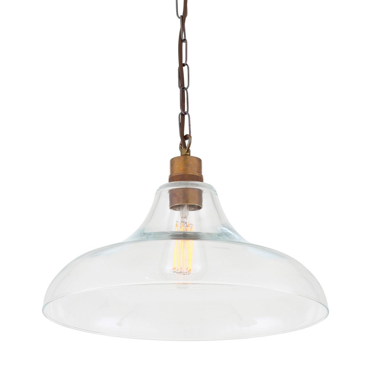 Clifton Railway Clear Glass Pendant