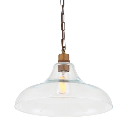 Clifton Railway Clear Glass Pendant