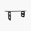 Bullnose Dining Table Teardrop Base Black