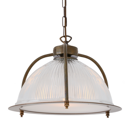 Bousta Industrial Prismatic Pendant Light with Diffuser 35cm IP20