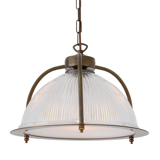 Bousta Industrial Prismatic Pendant Light with Diffuser 35cm IP20