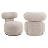 Lounge Swivel Chair Kaya Cayenne Brown