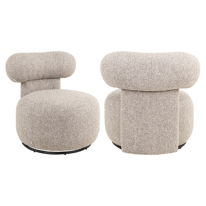 Lounge Swivel Chair Kaya Cayenne Brown