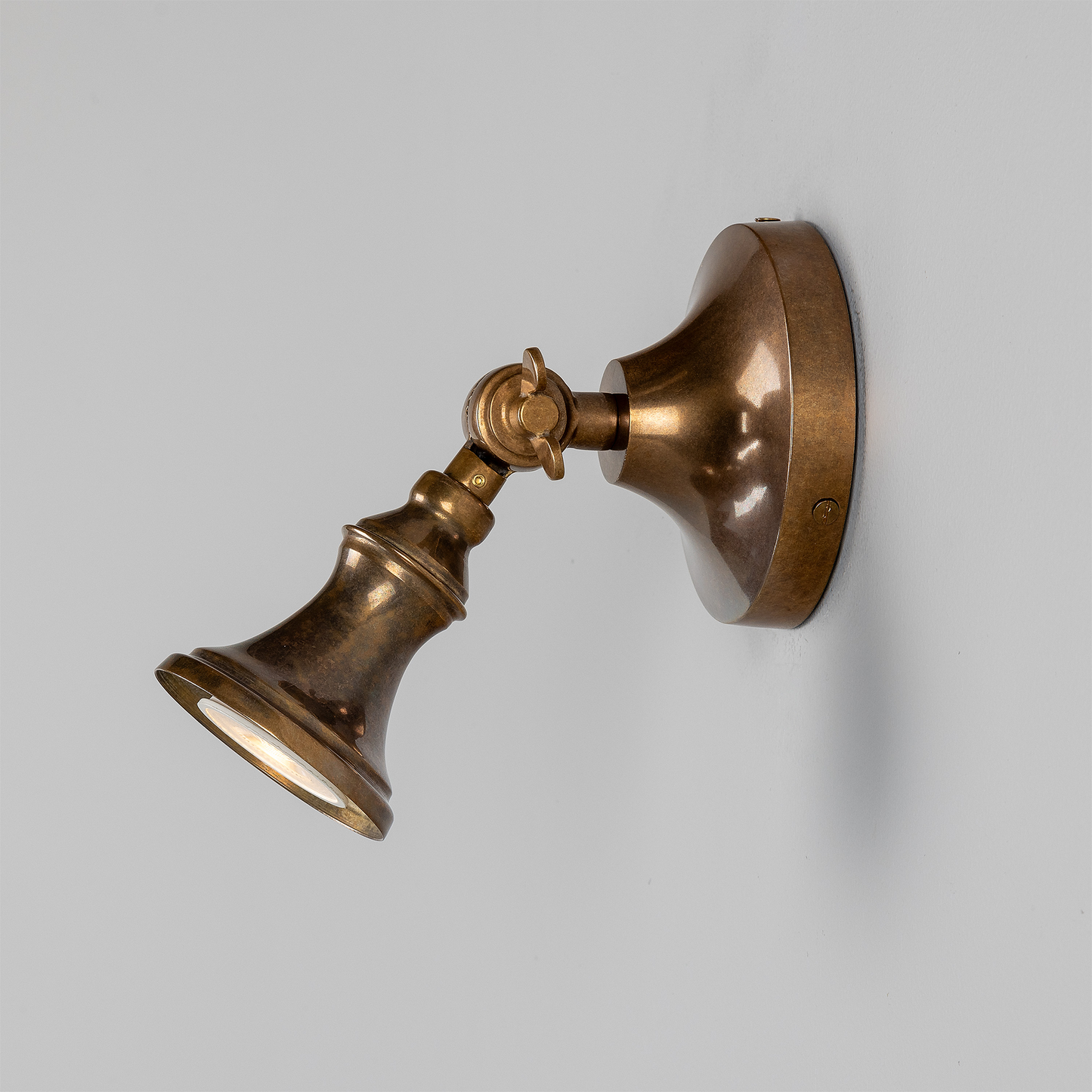 Accra Traditional Small Brass Spotlight 8cm IP20