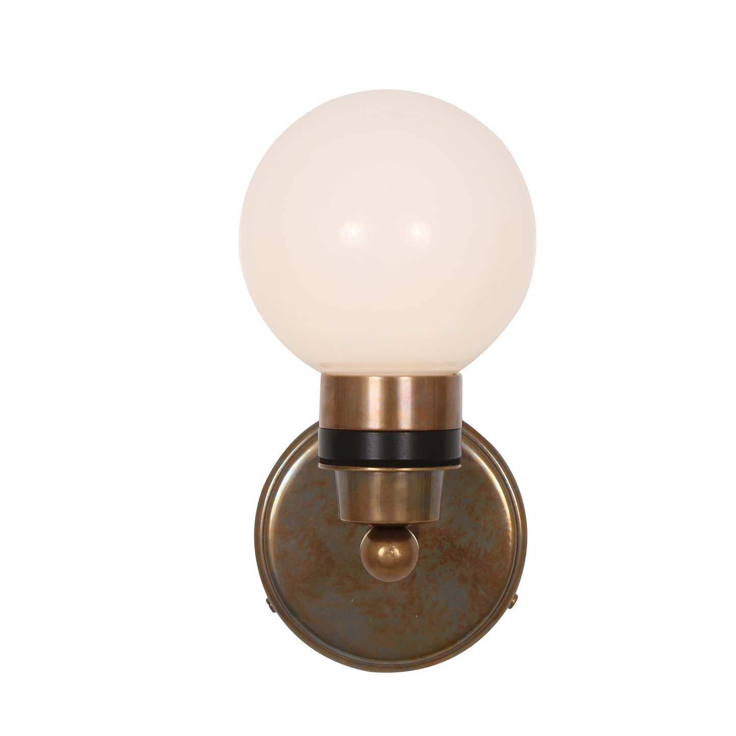 Shannon Small Glass Globe Bathroom Wall Light 12cm IP65