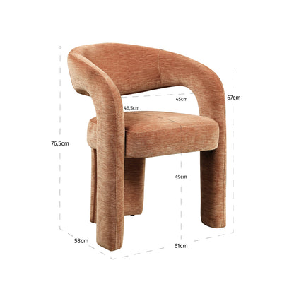 Dining Chair Soho Be Straight mocha mousse