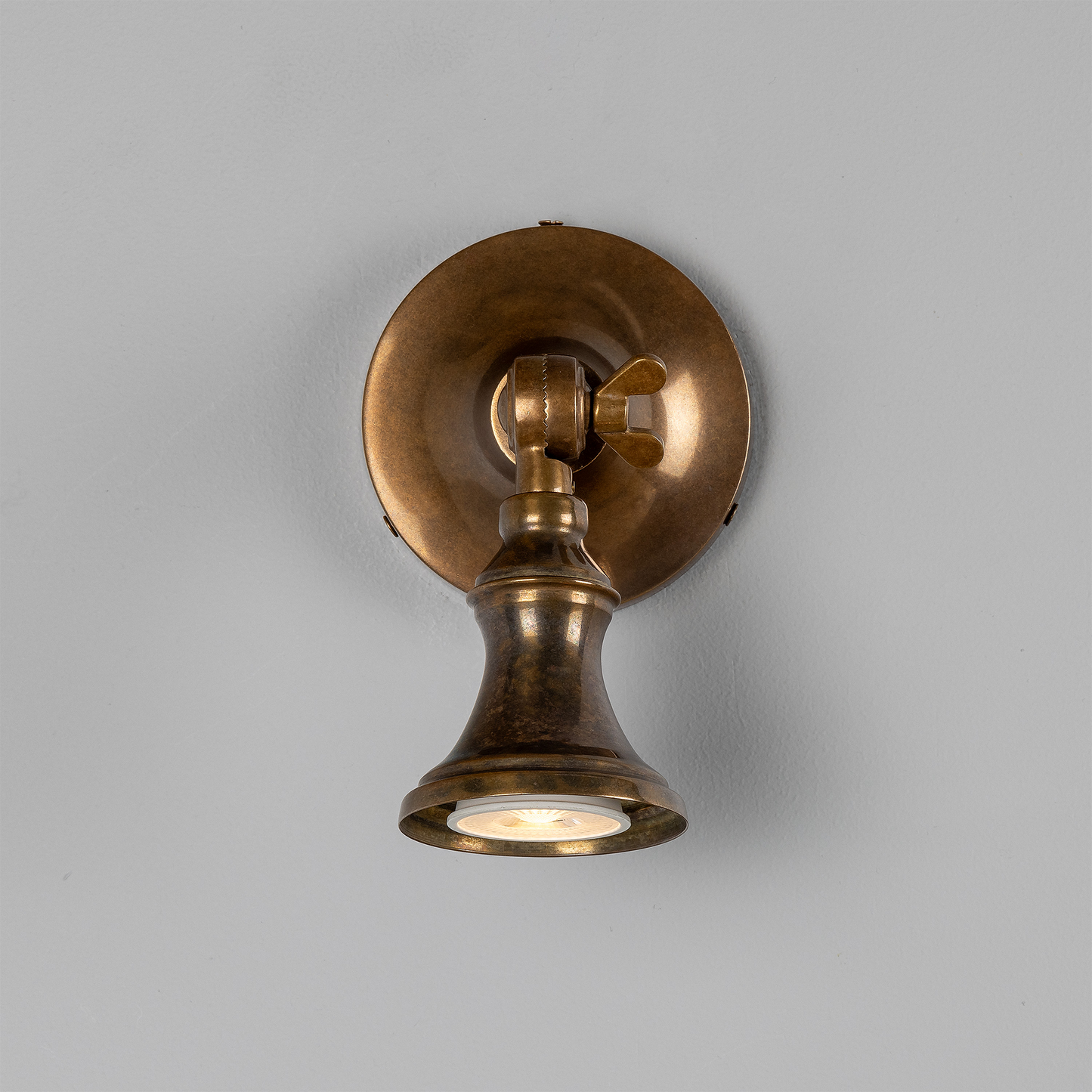 Accra Traditional Small Brass Spotlight 8cm IP20