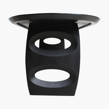 Bullnose Dining Table Teardrop Base Black