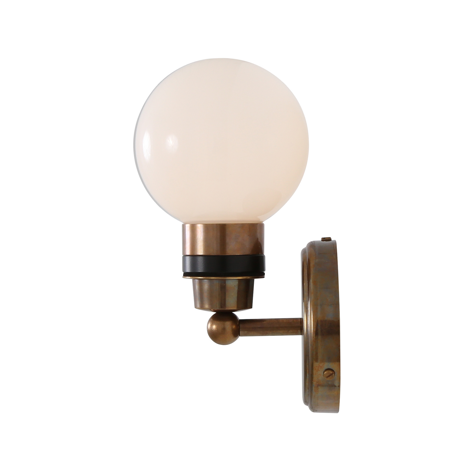 Shannon Small Glass Globe Bathroom Wall Light 12cm IP65