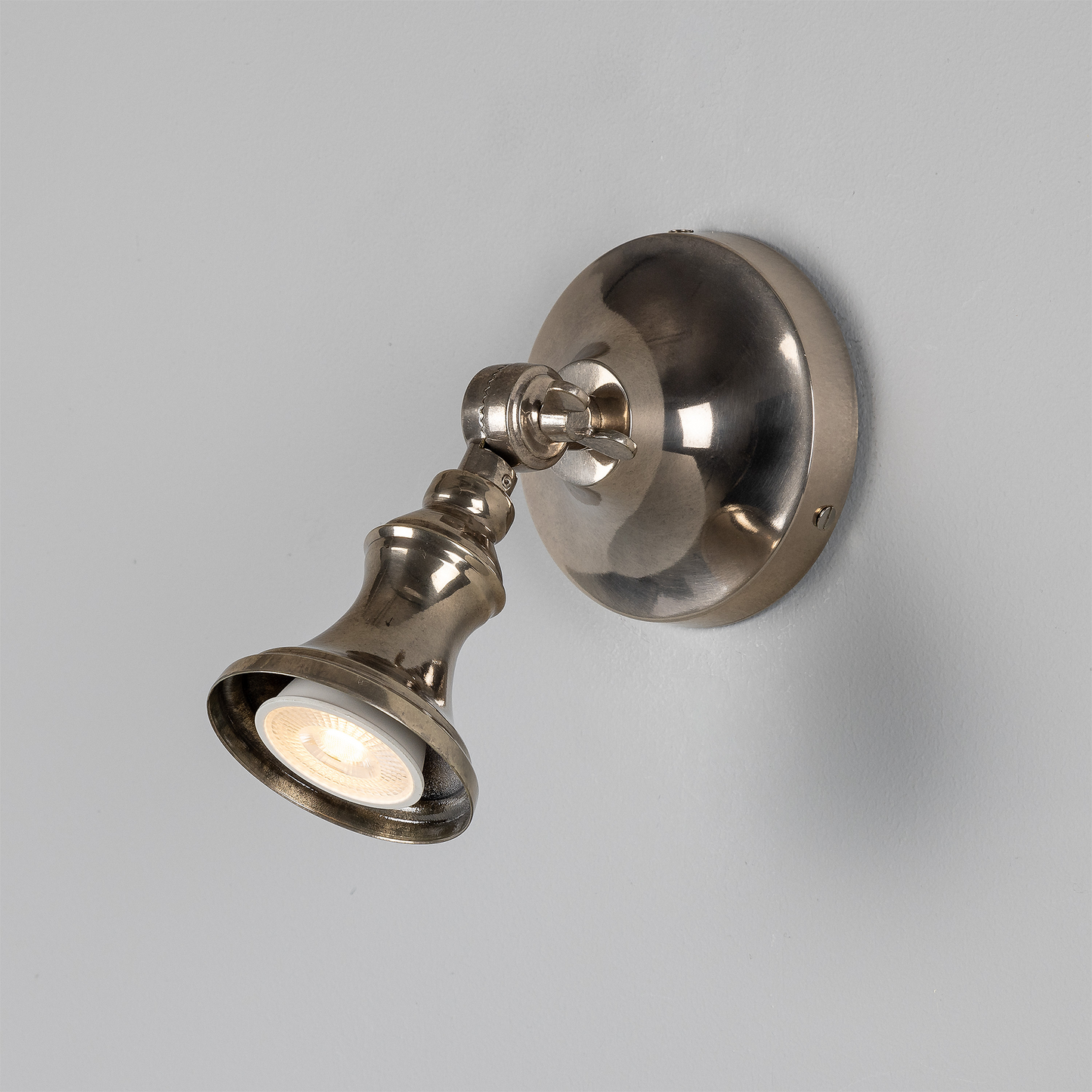 Accra Traditional Small Brass Spotlight 8cm IP20