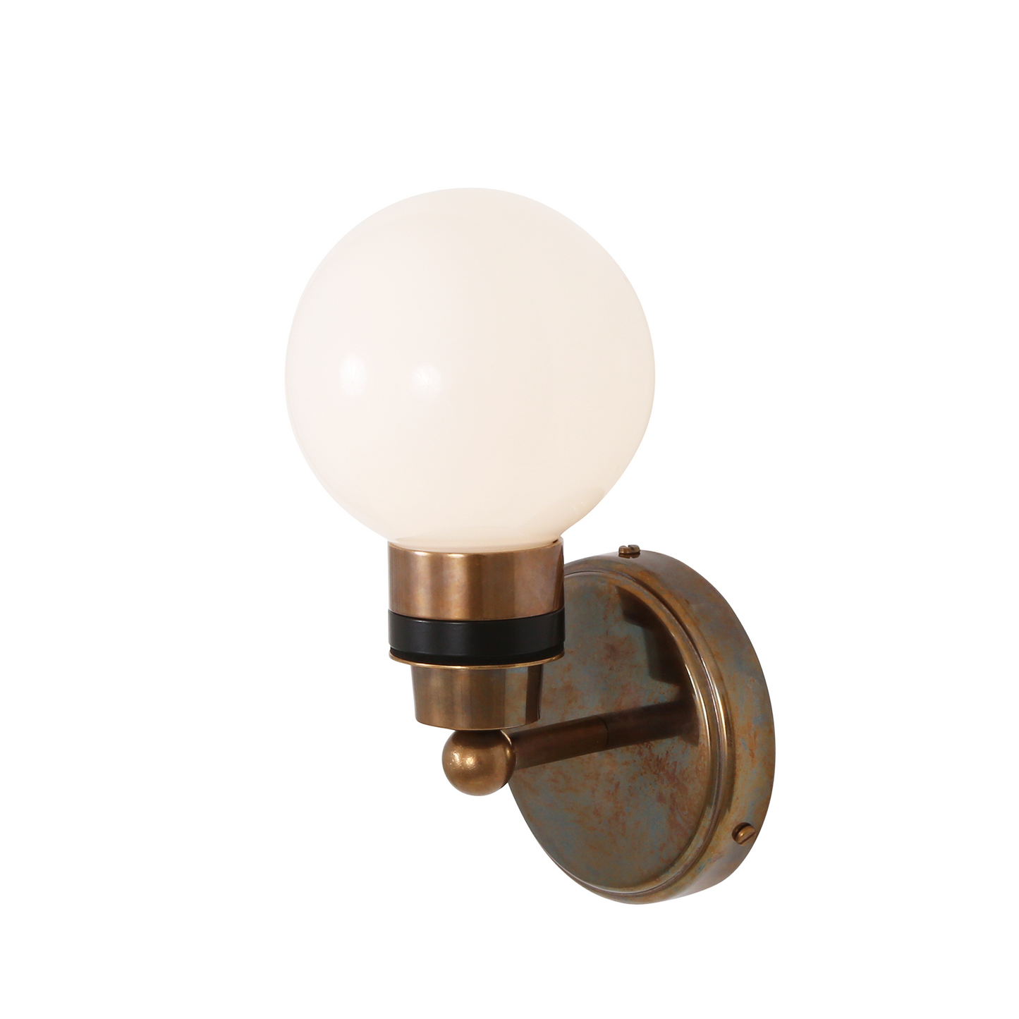 Shannon Small Glass Globe Bathroom Wall Light 12cm IP65