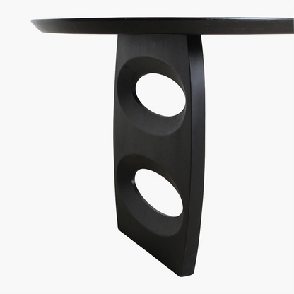Bullnose Dining Table Teardrop Base Black