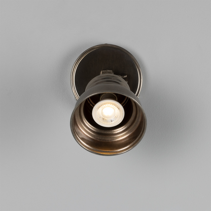 Sucre Adjustable Industrial Brass Spotlight 11.5cm IP20