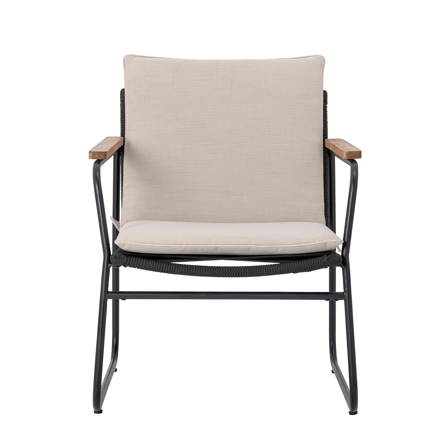 Hampton Lounge Chair Black Metal