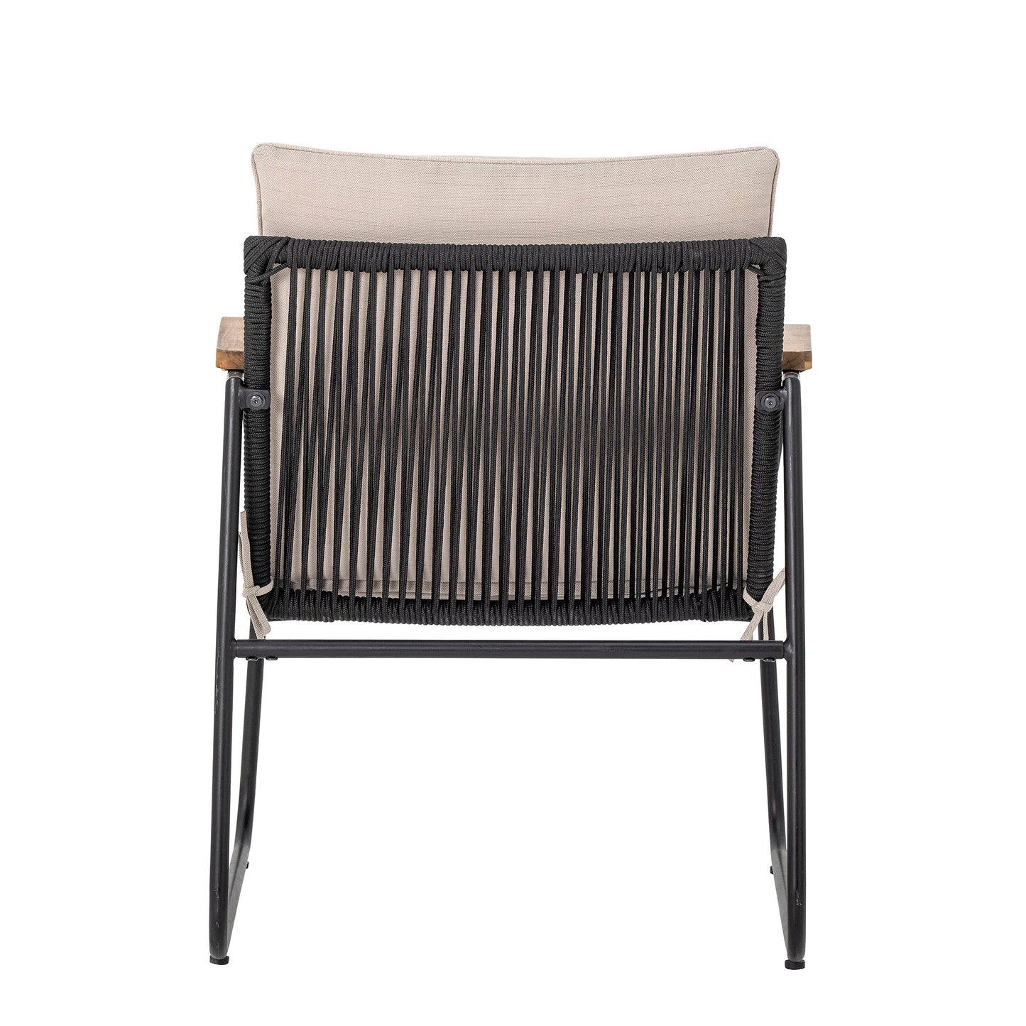 Hampton Lounge Chair Black Metal