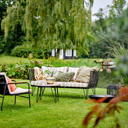 Hampton Lounge Chair Black Metal