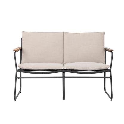 Hampton Sofa Black Metal