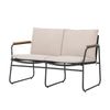 Hampton Sofa Black Metal