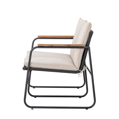 Hampton Sofa Black Metal