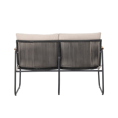 Hampton Sofa Black Metal