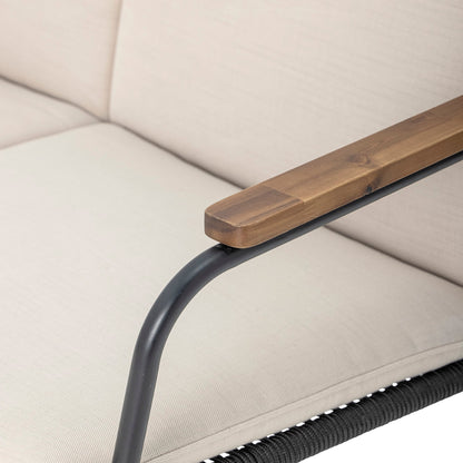 Hampton Sofa Black Metal