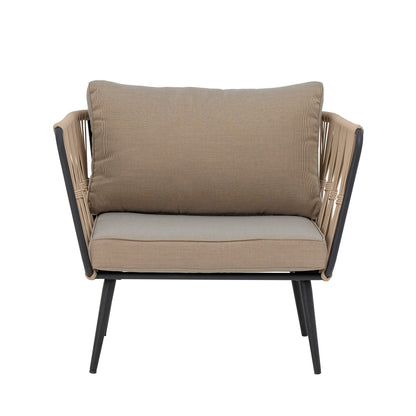 Pavone Lounge Chair Brown Metal