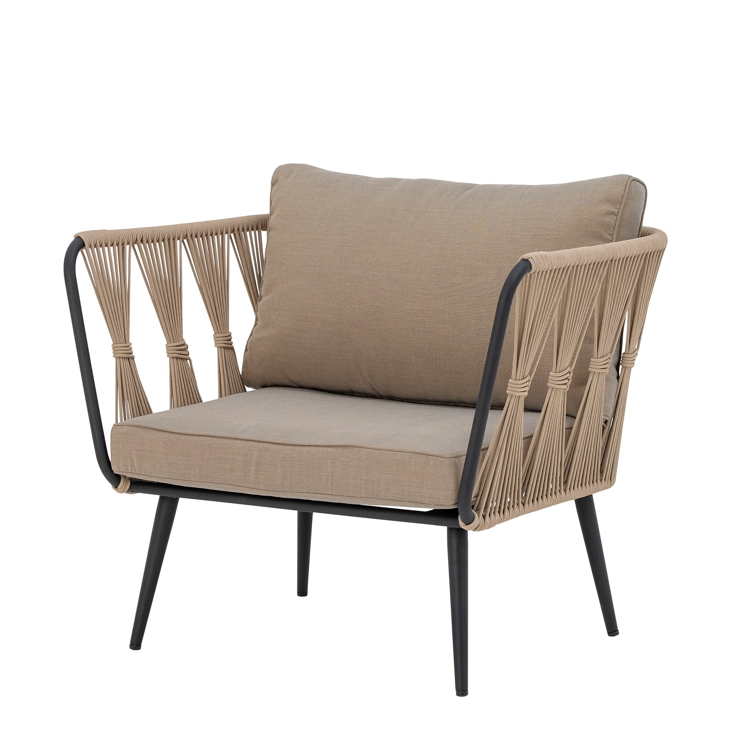 Pavone Lounge Chair Brown Metal
